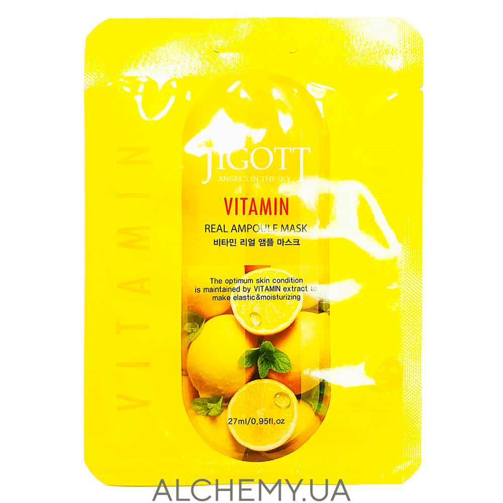 Ампульная маска с витаминами Jigott Vitamin Real Ampoule Mask - ALCHEMY