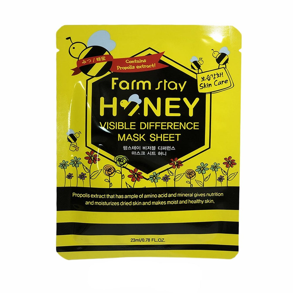 Тканевая маска FARM STAY Visible Difference Mask Sheet Honey с мёдом - ALCHEMY