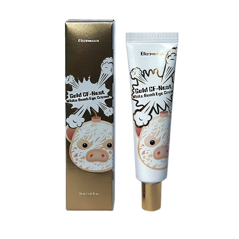 Крем для кожи вокруг глаз c EGF и золотом ELIZAVECCA Gold CF Nest White Bomb Eye Cream 30ml - ALCHEMY