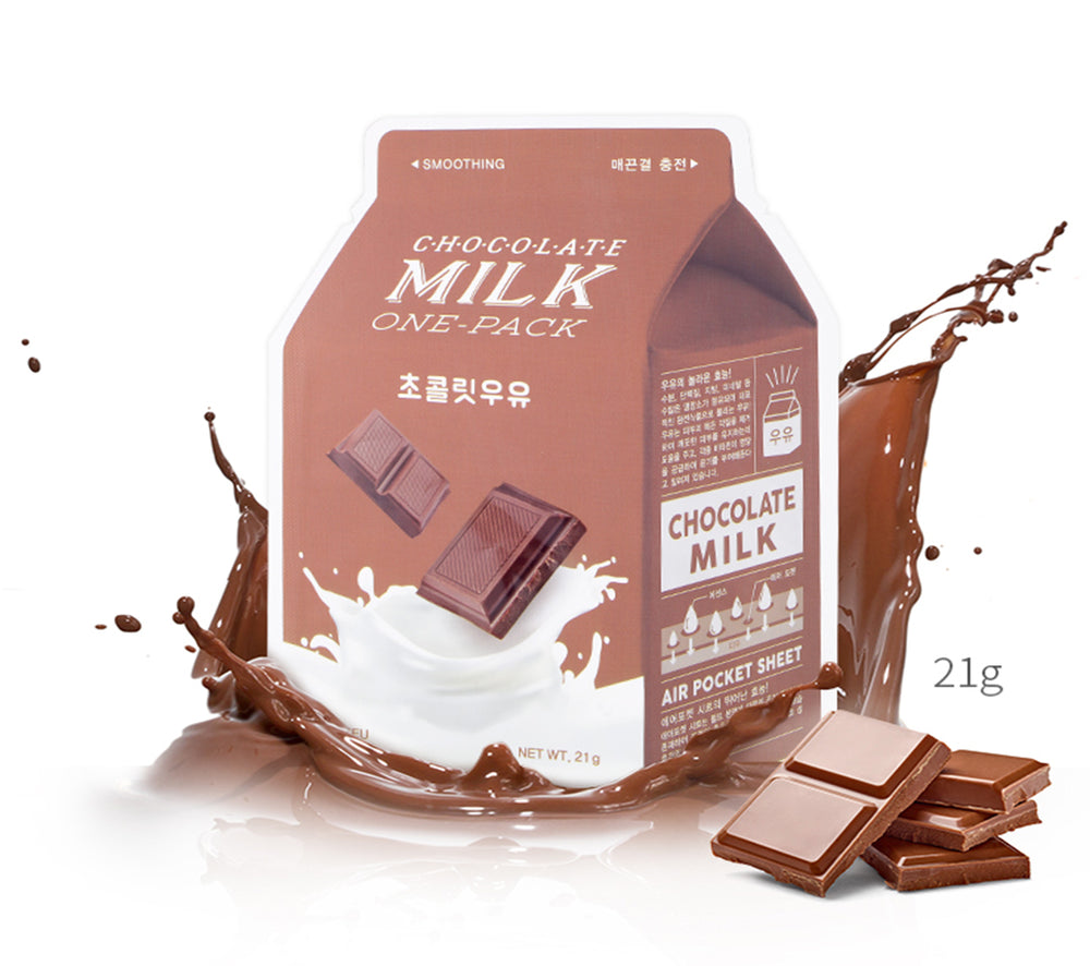 Тканевая маска для лица A'PIEU Milk One Pack Chocolate Smoothing сужение пор - ALCHEMY