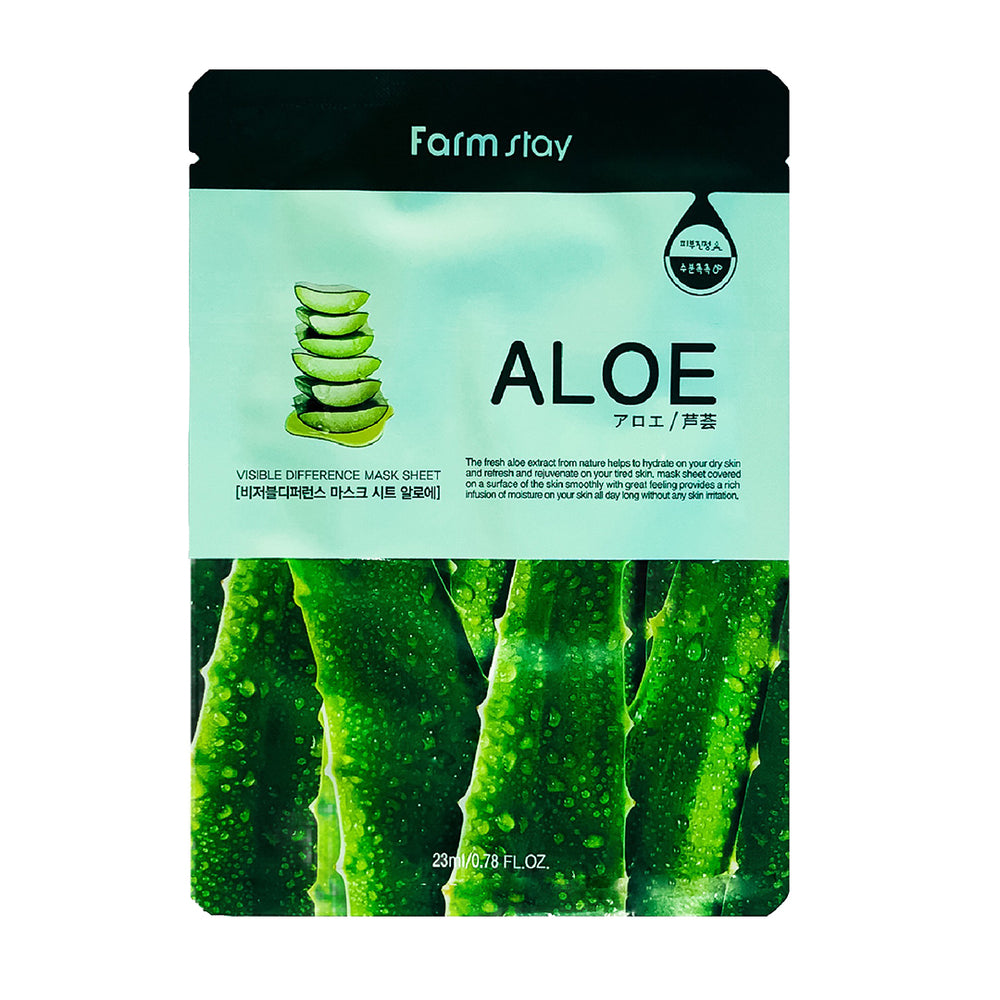 Тканевая маска FARM STAY Visible Difference Mask Sheet Aloe - ALCHEMY