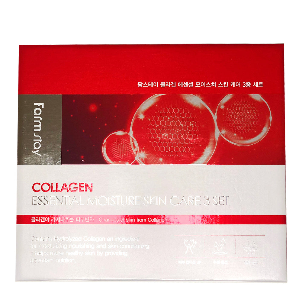 Набор увлажняющих средств Farm Stay Collagen Essential Moisture Skin Care 3 Set - ALCHEMY