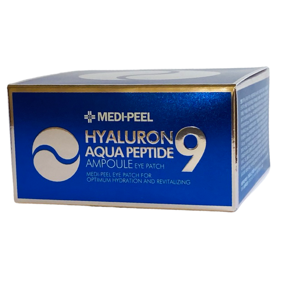 Патчи с гиалуроновой кислотой MEDI-PEEL Hyaluron Aqua Peptide9 Ampoule Eye Patch