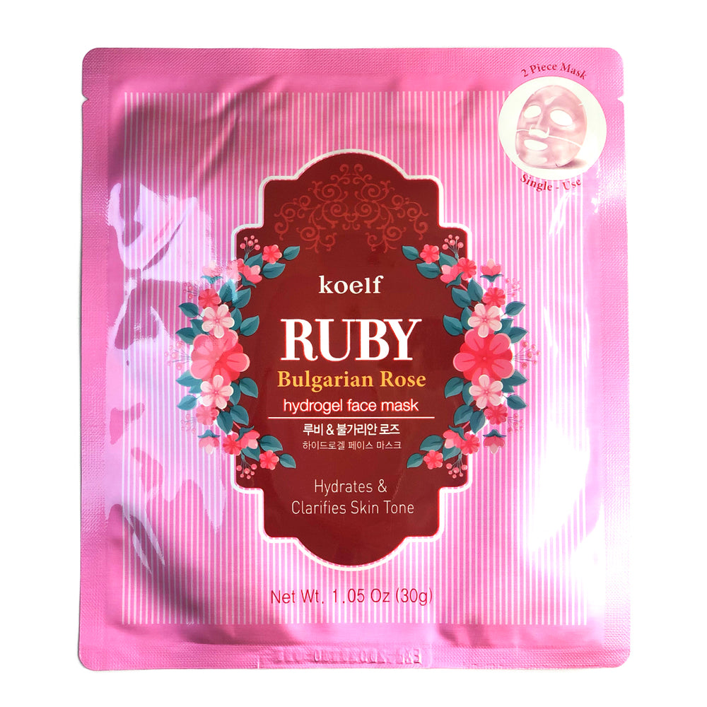 Гидрогелевая маска Koelf Hydro Gel Ruby & Bulgarian Rose Mask Pack - ALCHEMY
