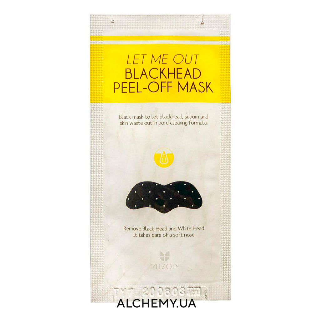 СРОКИ! Патч для удаления черных точек на носу Mizon Let Me Out Blackhead Peel Off Mask - ALCHEMY