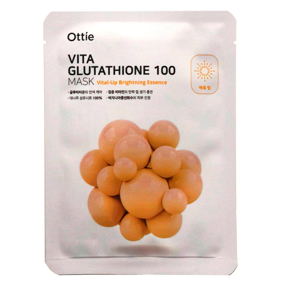 Тканевая маска для яркости кожи  Ottie Vita Glutathione 100 Mask - ALCHEMY