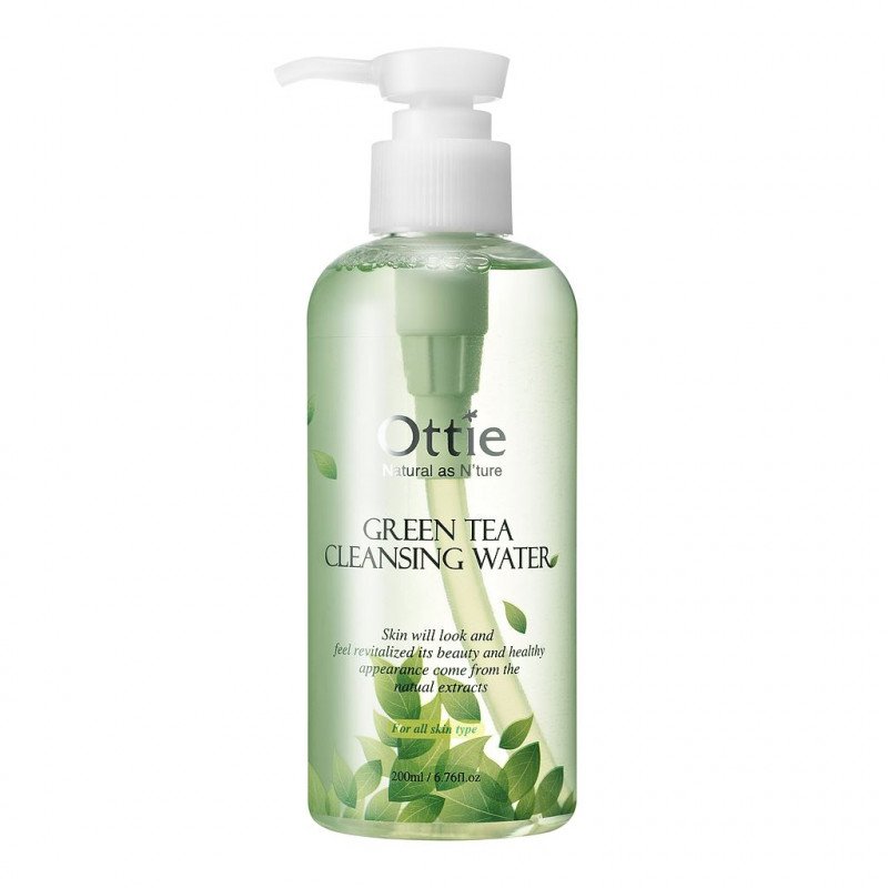 Очищающая вода для демакияжа Ottie Green Tea Cleansing Water 200 ml - ALCHEMY