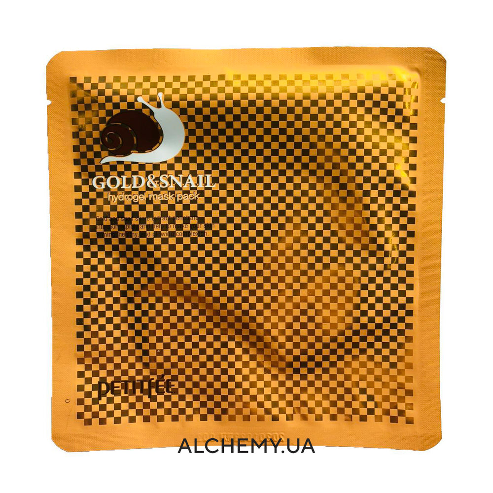Гидрогелевая маска Petitfee Gold & Snail Hydrogel Mask Pack - ALCHEMY