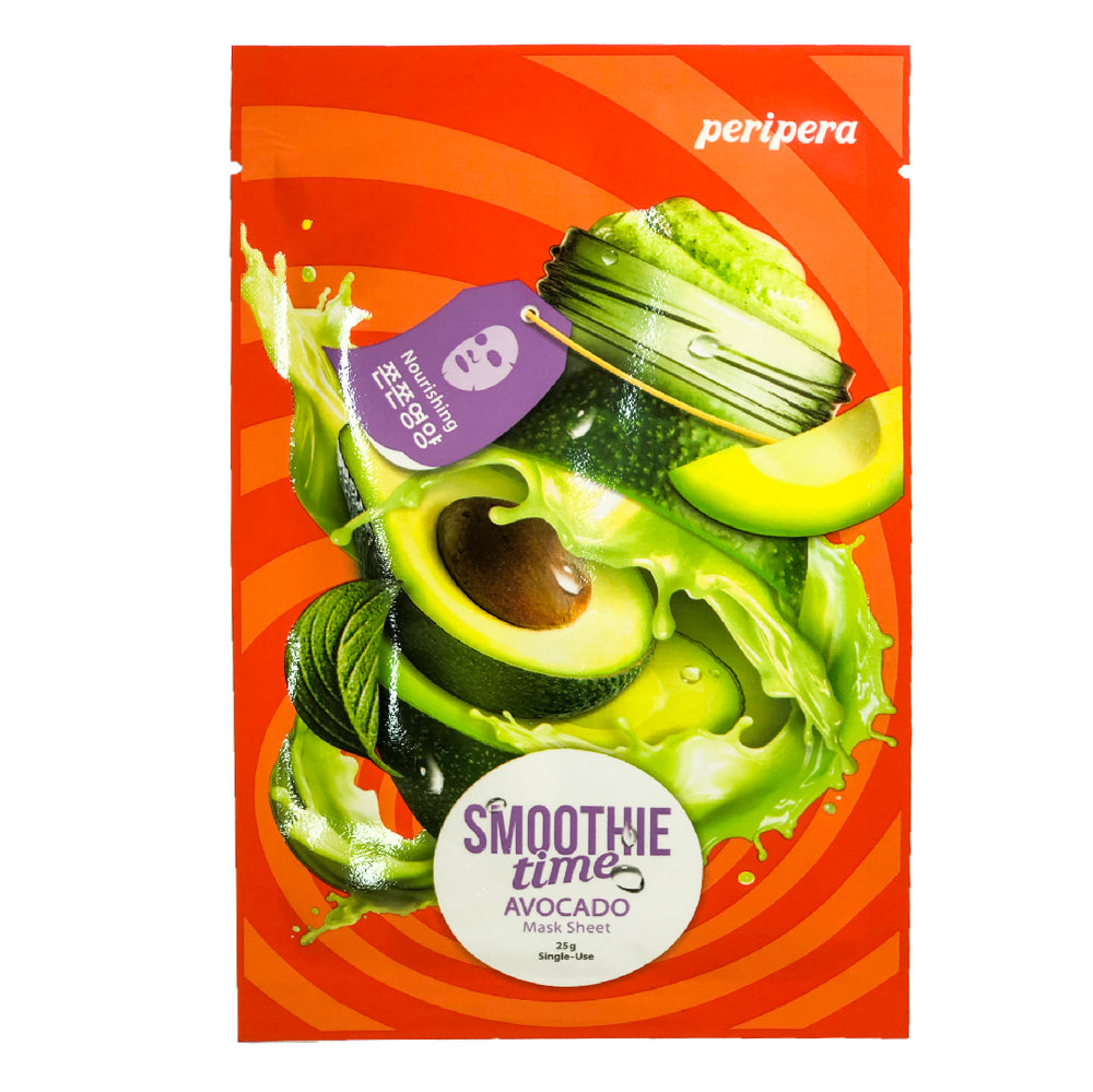 Увлажняющая маска PERIPERA Smoothie Time Mask Sheet Avocado с экстрактом авокадо - ALCHEMY