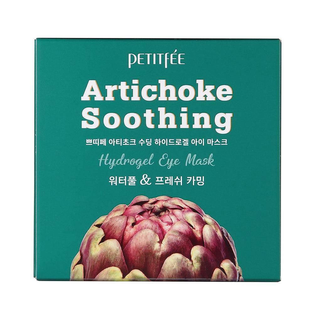 Противоотёчные гидрогелевые патчи с артишоком Petitfee Artichoke Soothing Eye Patch - ALCHEMY