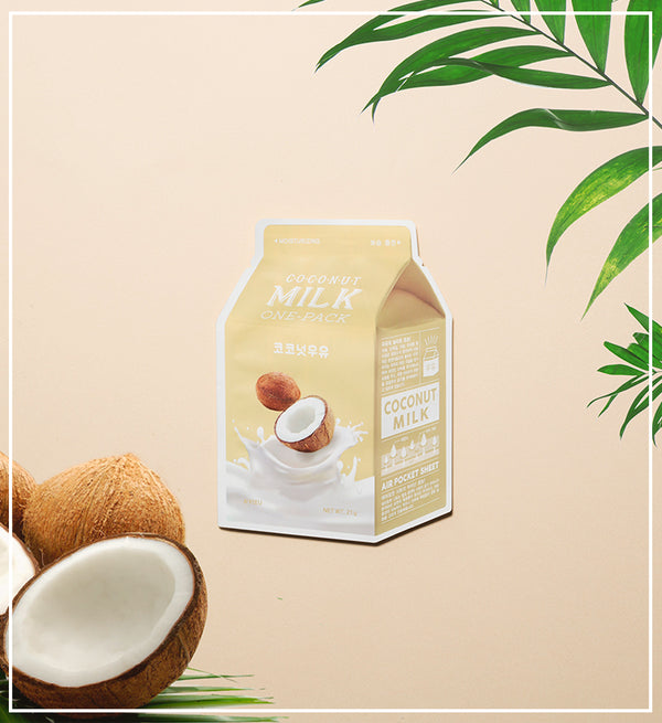 Увлажняющая тканевая маска A'PIEU Coconut Milk One Pack Moisturizing - ALCHEMY