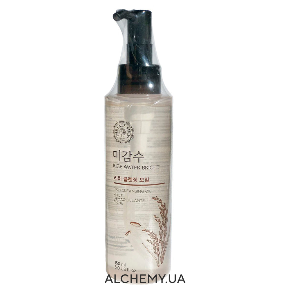 Гидрофильное масло для сухой кожи THE FACE SHOP Rice Water Bright Rich Cleansing Oil 150ml - ALCHEMY