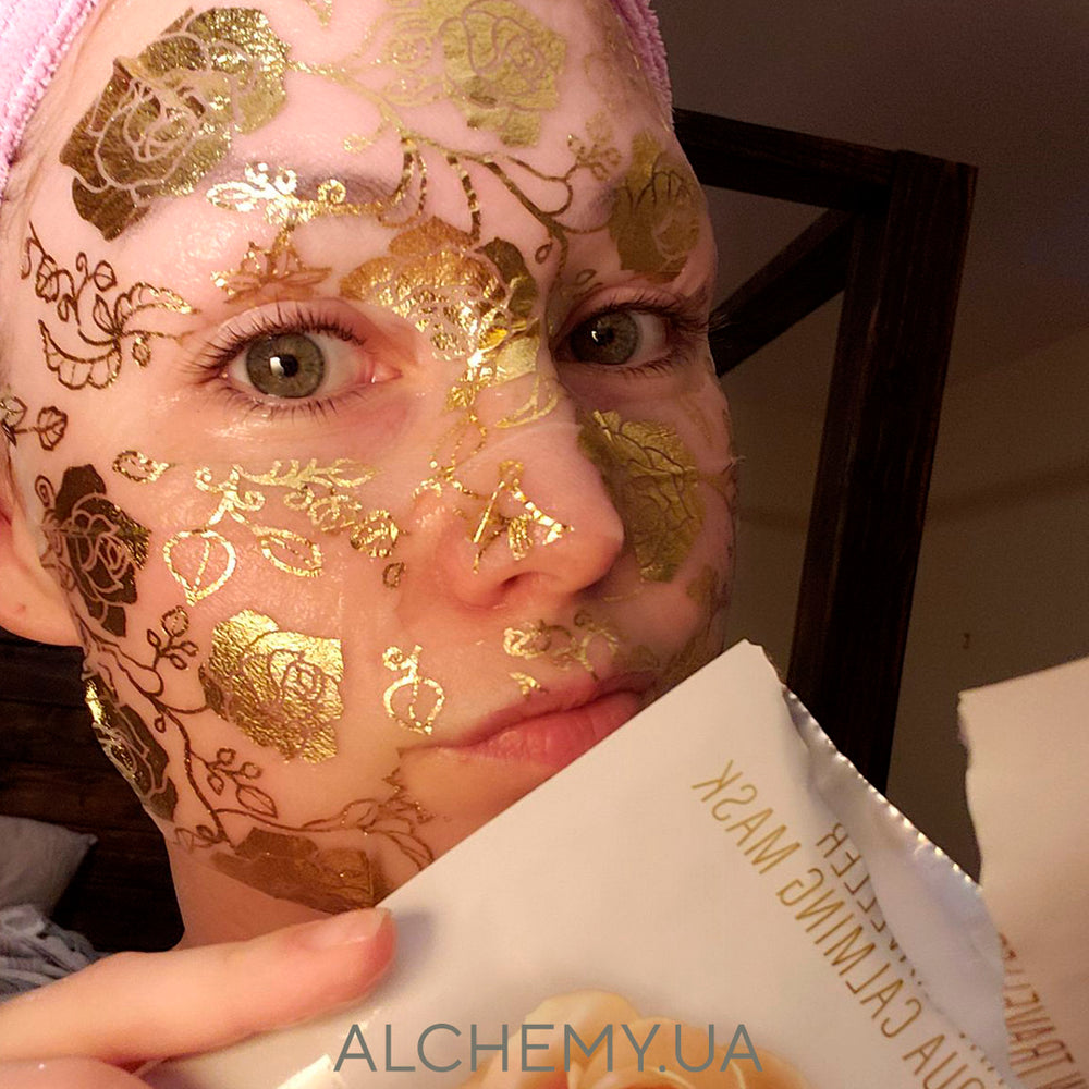 Успокаивающая маска с экстрактом розы NO:HJ Skin Traveller Rose Aqua Calming Mask - ALCHEMY