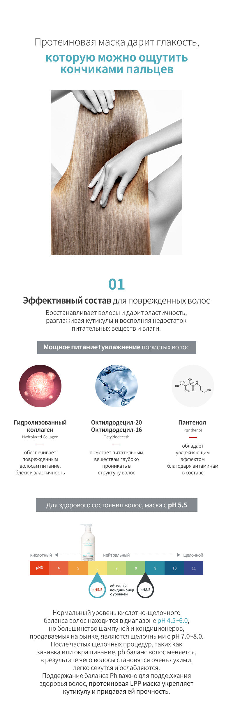 Маска для сухих волос La'Dor Eco Hydro LPP Treatment 150 ml - ALCHEMY